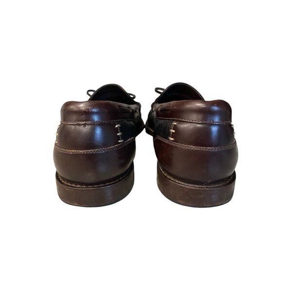 Sebago Tassel Loafers Mens 10.5M Brown Black Leather Moc Slip On Vintage Brazil main image 9